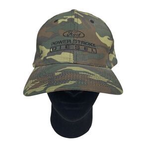 Ford Power Stroke Diesel Green Camo Camouflage Cap 100% Cotton